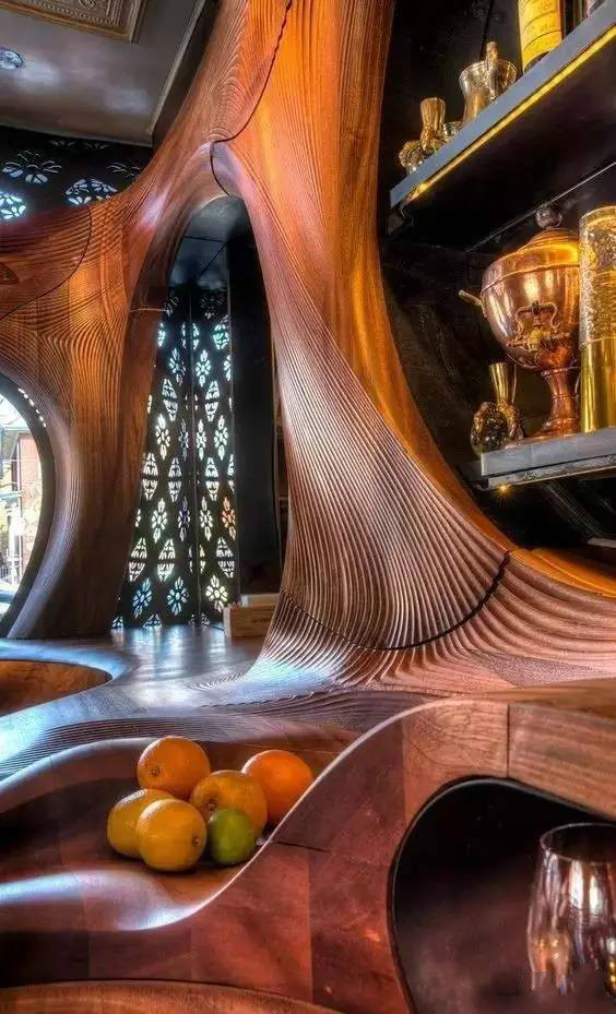 中式裝修設(shè)計，瘋狂的木頭