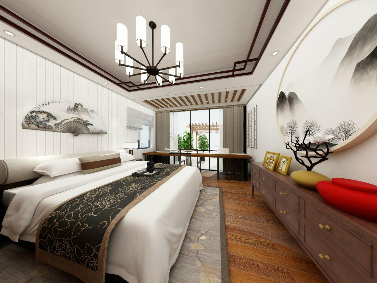 新中式，簡潔大氣的中式裝修