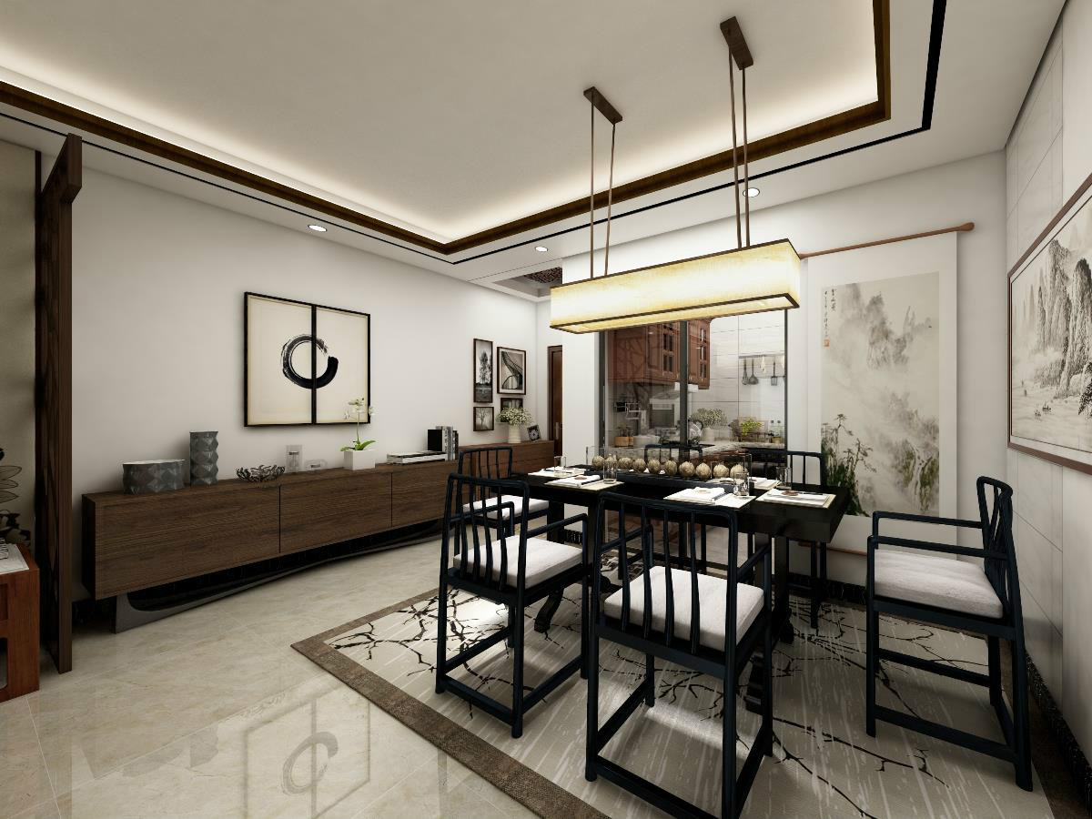 新中式，簡潔大氣的中式裝修