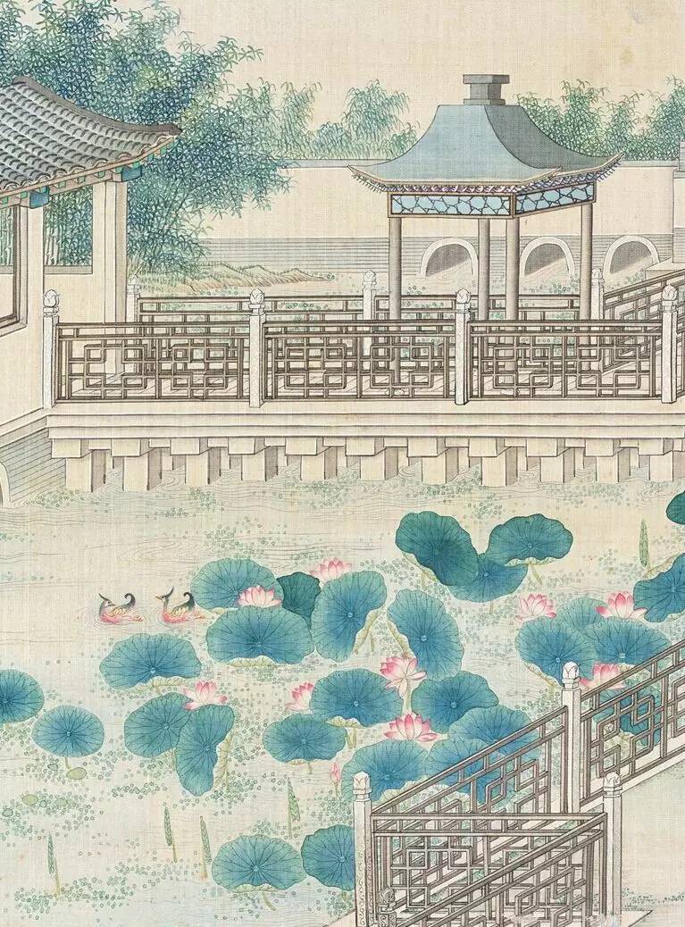 庭院深深，佳人依在