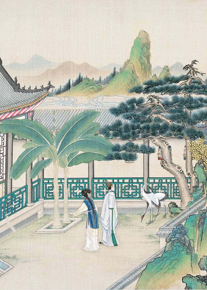 庭院深深，佳人依在