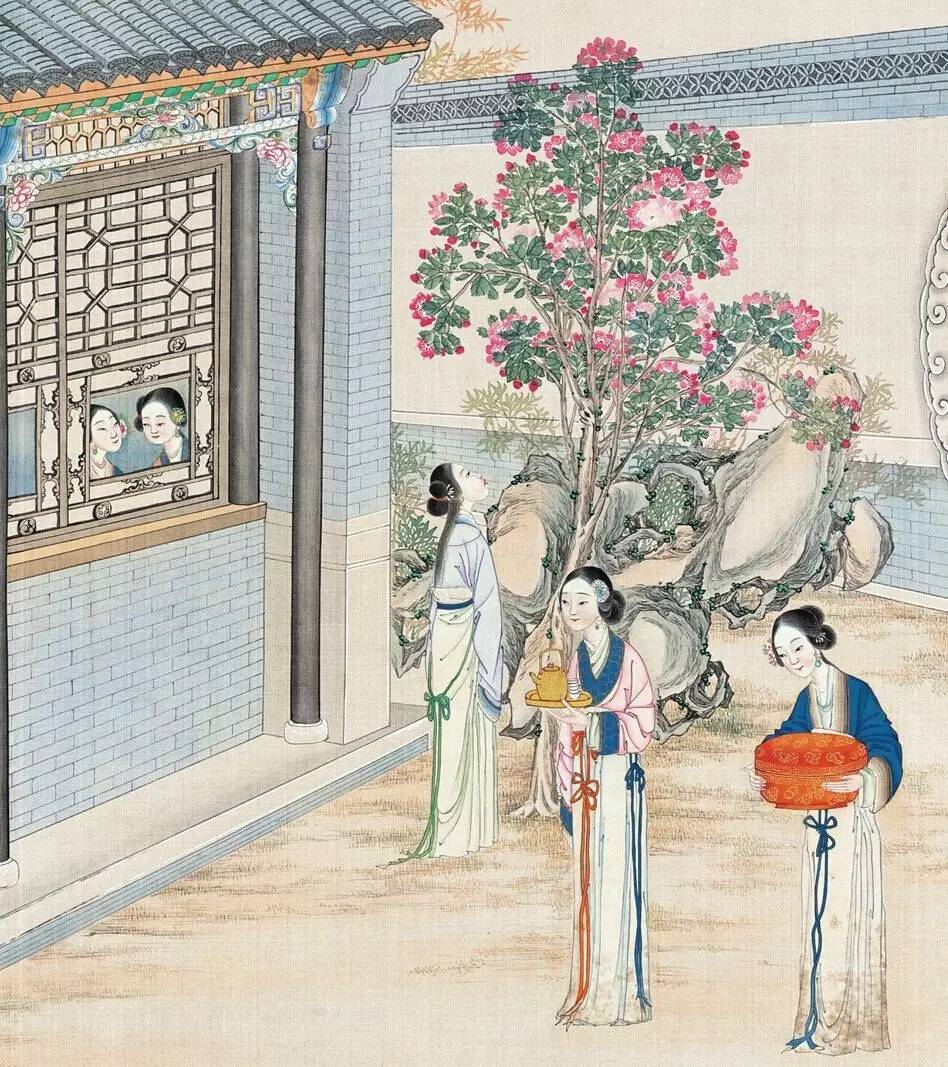 庭院深深，佳人依在