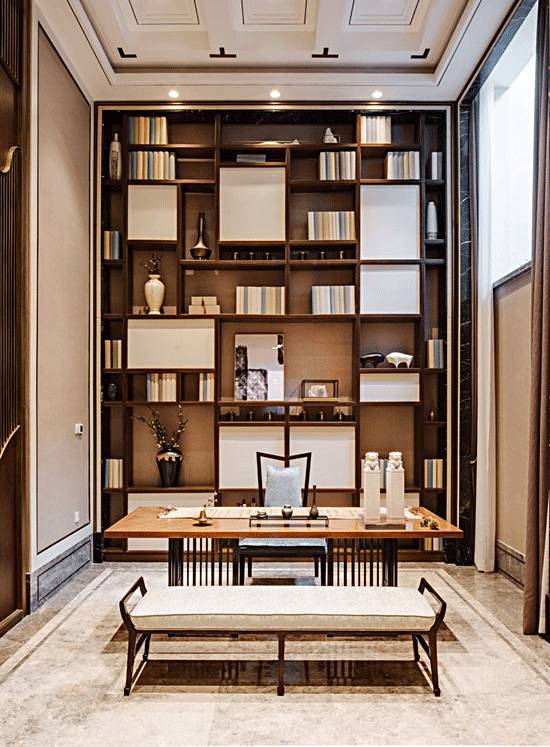 書房和茶室，新中式風(fēng)格的絕佳展現(xiàn)