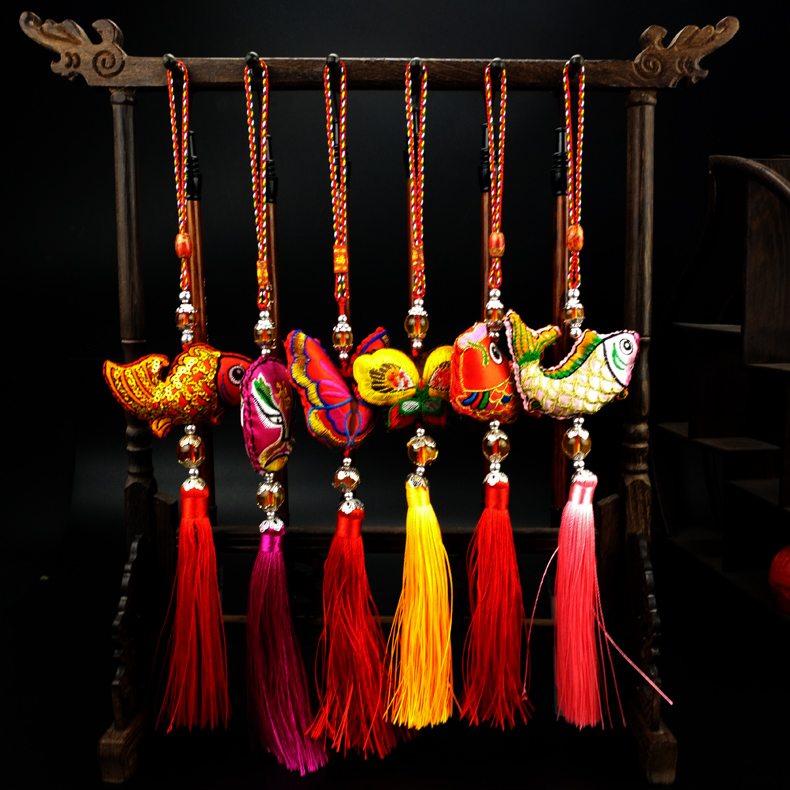 福連文苑刺繡紀(jì)念品繡花香包掛件