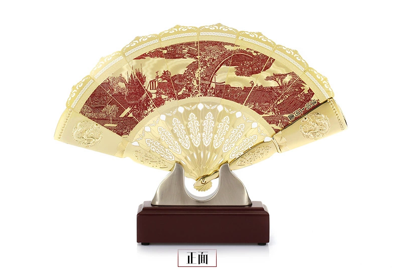 特色福連文苑元素立體折扇扇子