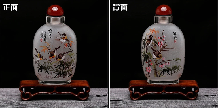 福連文苑民間傳統(tǒng)手繪內(nèi)畫圖鼻煙壺