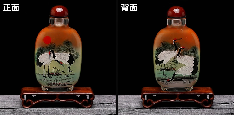 福連文苑民間傳統(tǒng)手繪內(nèi)畫圖鼻煙壺