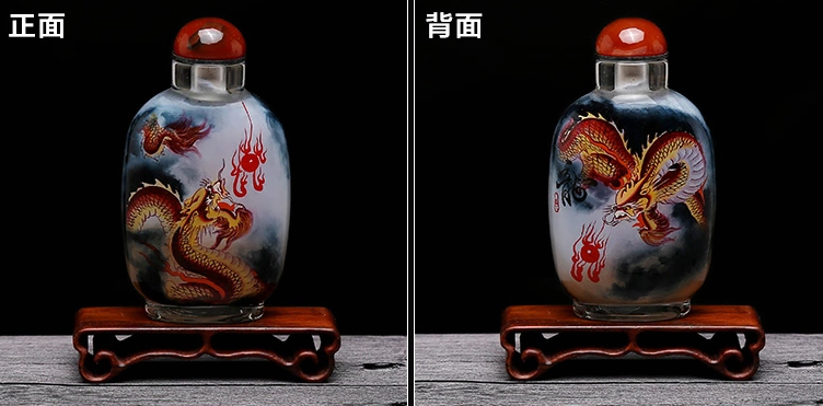 福連文苑民間傳統(tǒng)手繪內(nèi)畫圖鼻煙壺