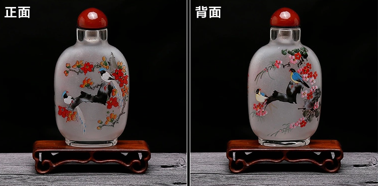 福連文苑民間傳統(tǒng)手繪內(nèi)畫圖鼻煙壺