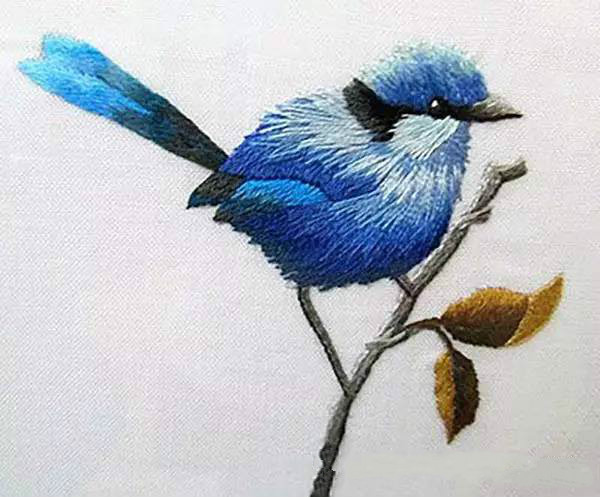 美的讓人無法呼吸，唯美刺繡圖案圖片