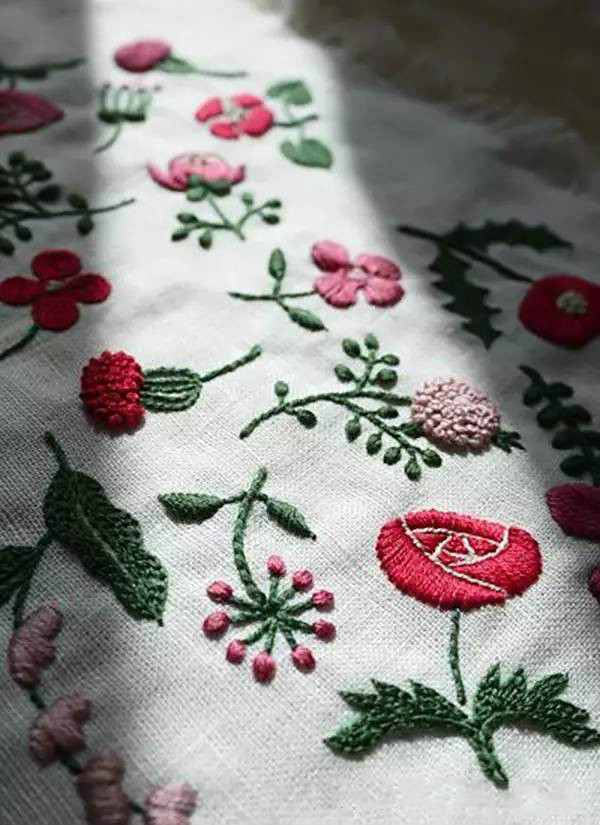 美的讓人無(wú)法呼吸，唯美刺繡圖案圖片