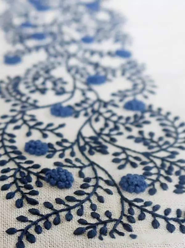 美的讓人無(wú)法呼吸，唯美刺繡圖案圖片