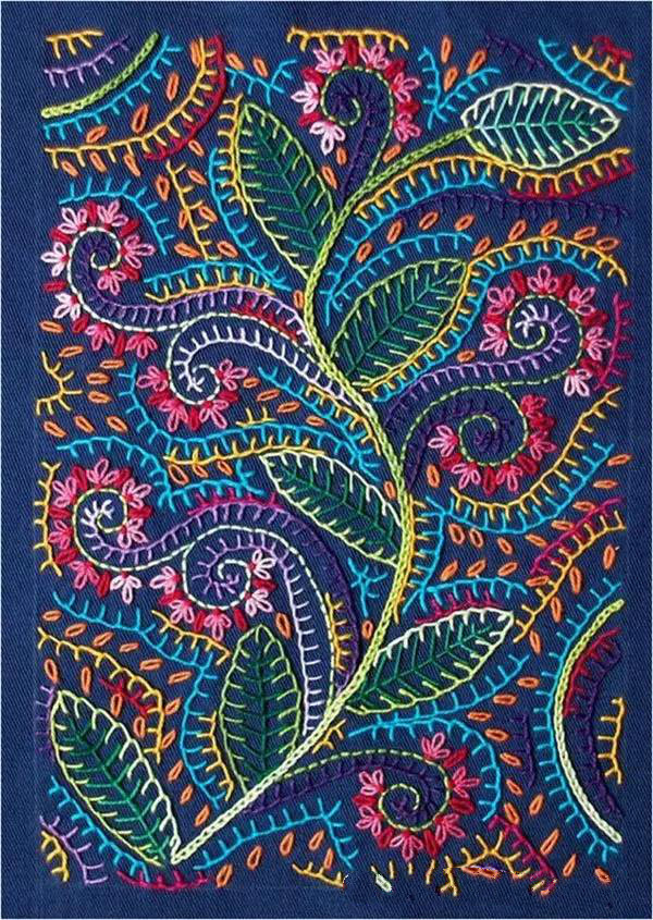 美的讓人無(wú)法呼吸，唯美刺繡圖案圖片