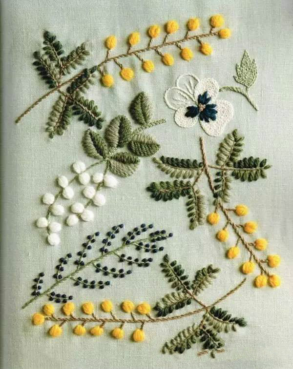 美的讓人無法呼吸，唯美刺繡圖案圖片