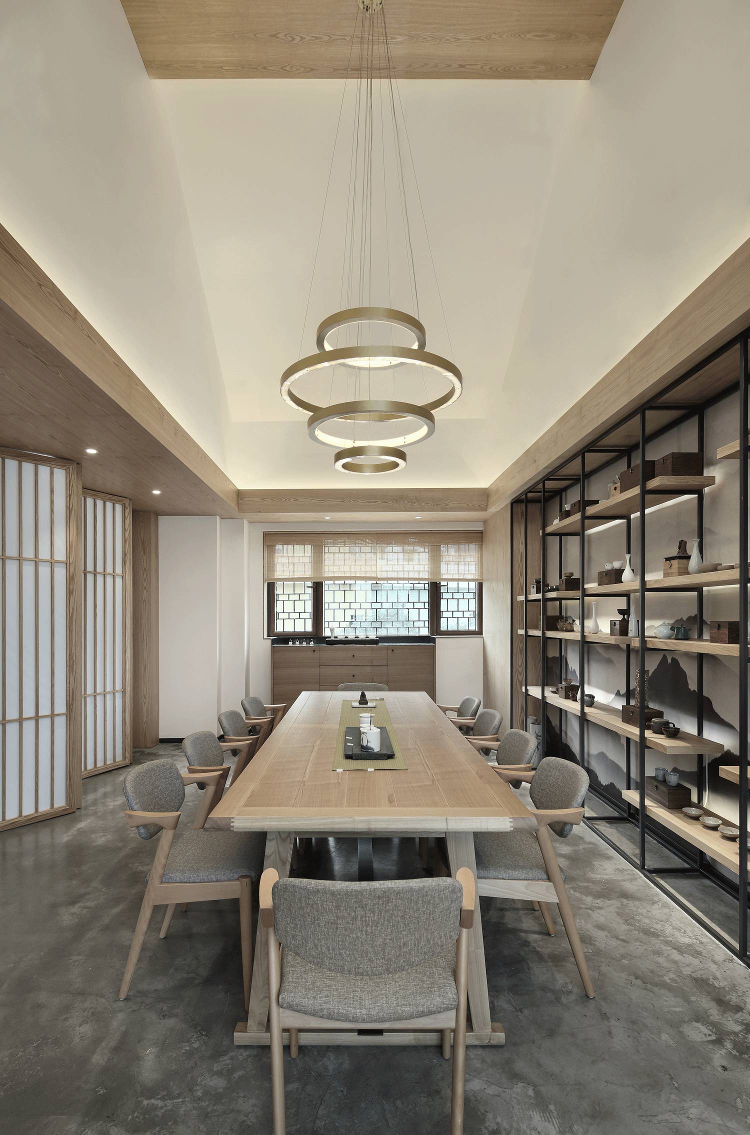 樸素安靜的禪意原木空間，中式裝修造景藝術(shù)