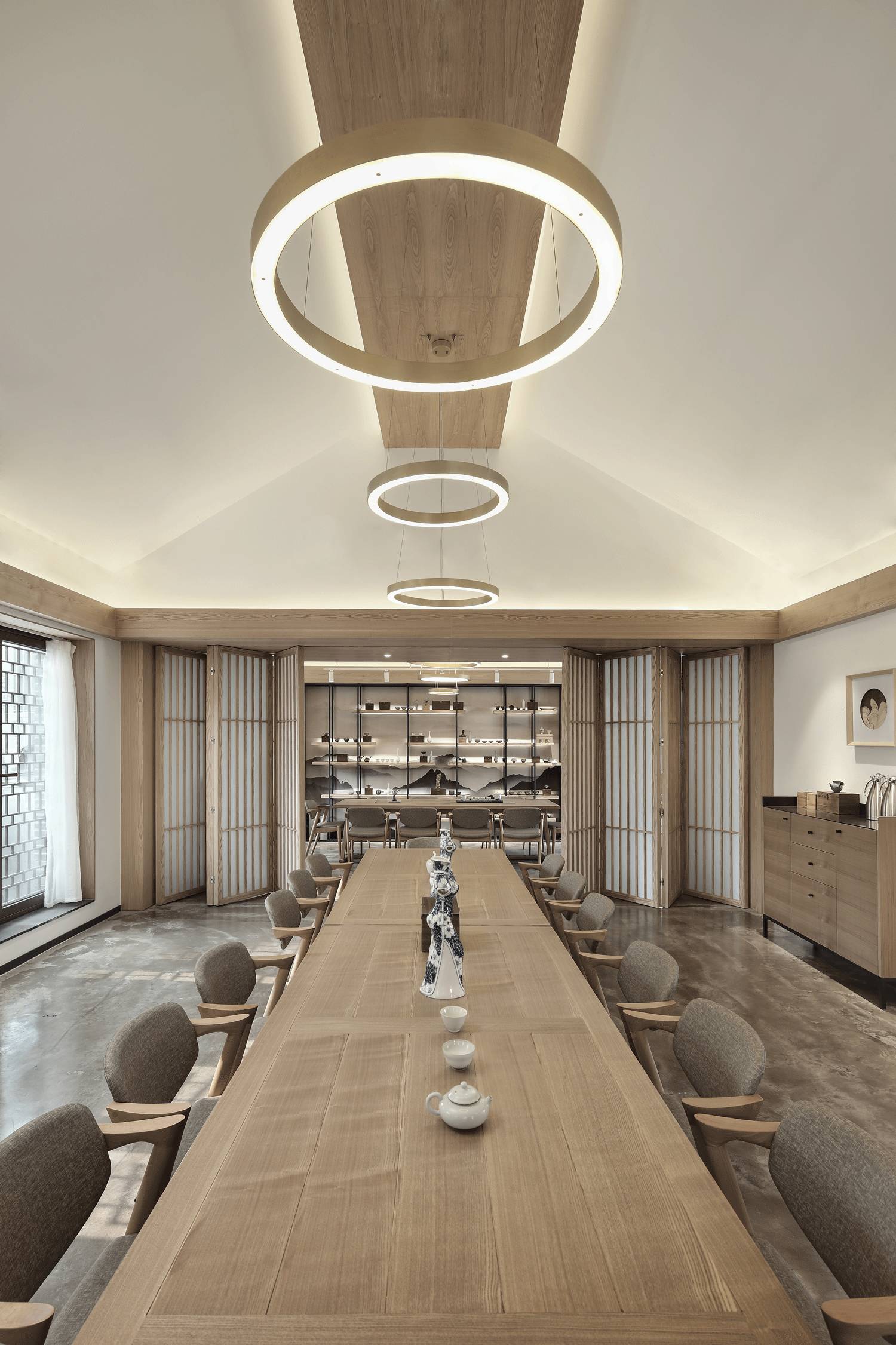 樸素安靜的禪意原木空間，中式裝修造景藝術(shù)