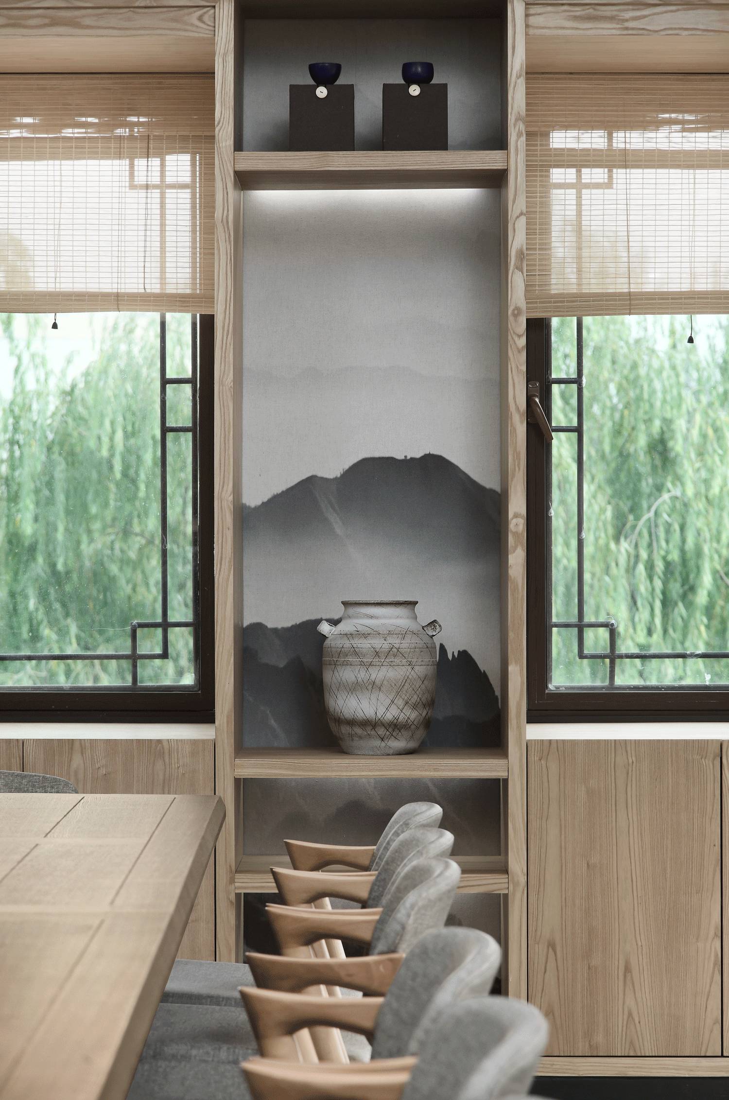 樸素安靜的禪意原木空間，中式裝修造景藝術(shù)