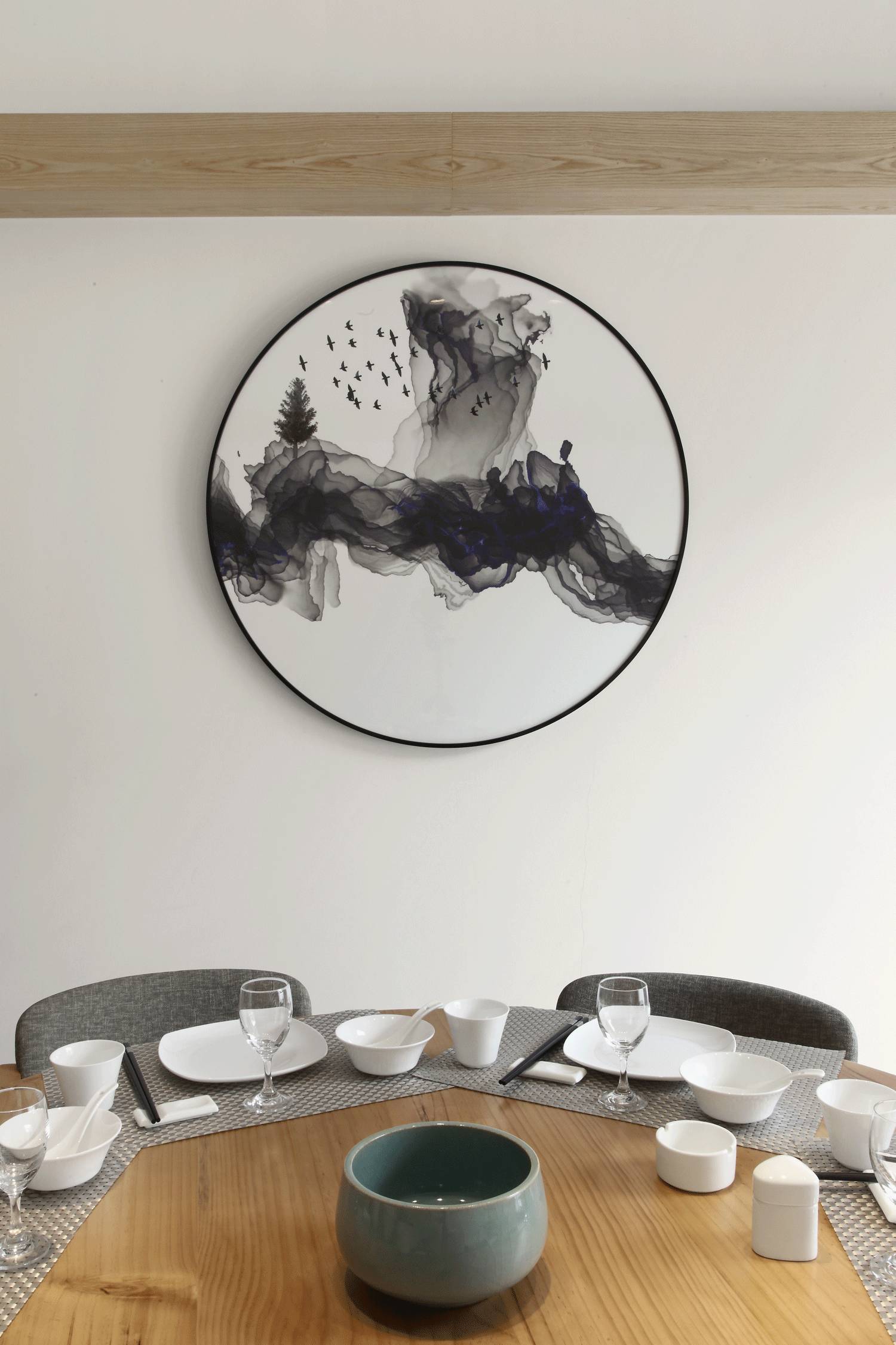 樸素安靜的禪意原木空間，中式裝修造景藝術(shù)