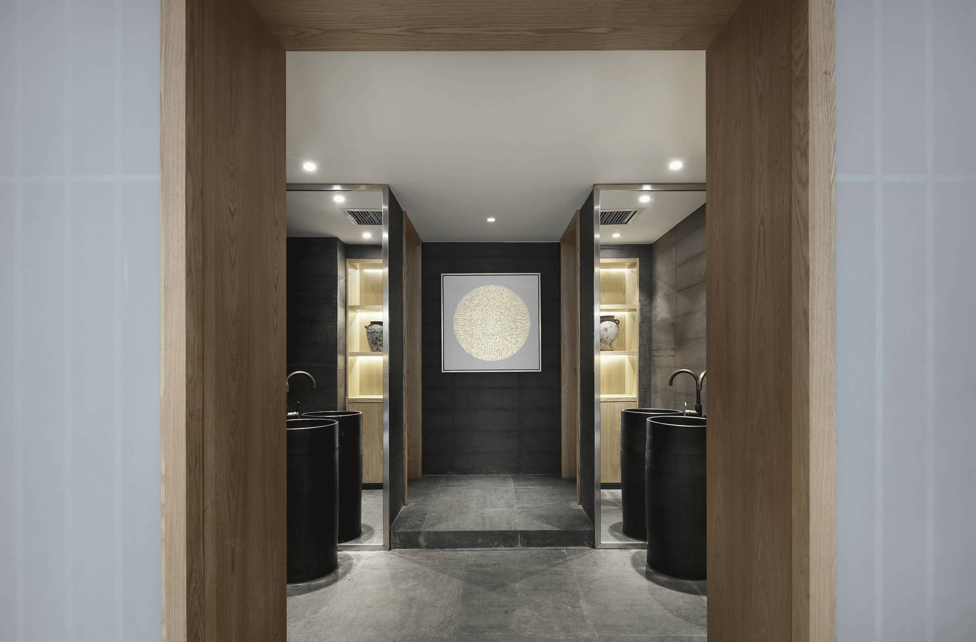 樸素安靜的禪意原木空間，中式裝修造景藝術(shù)