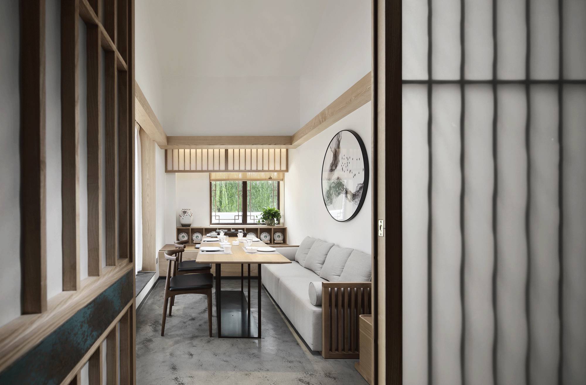 樸素安靜的禪意原木空間，中式裝修造景藝術(shù)