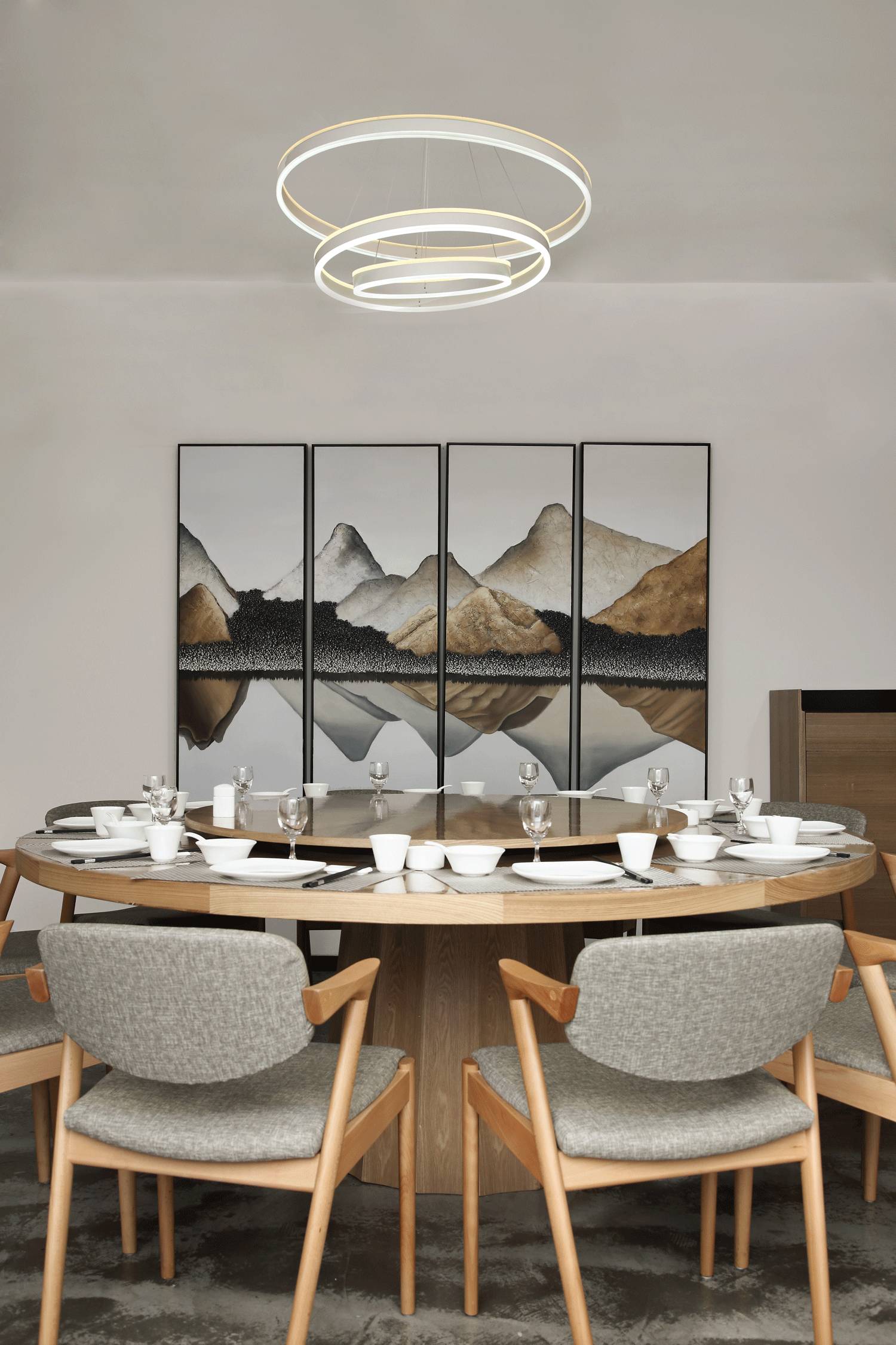 樸素安靜的禪意原木空間，中式裝修造景藝術(shù)