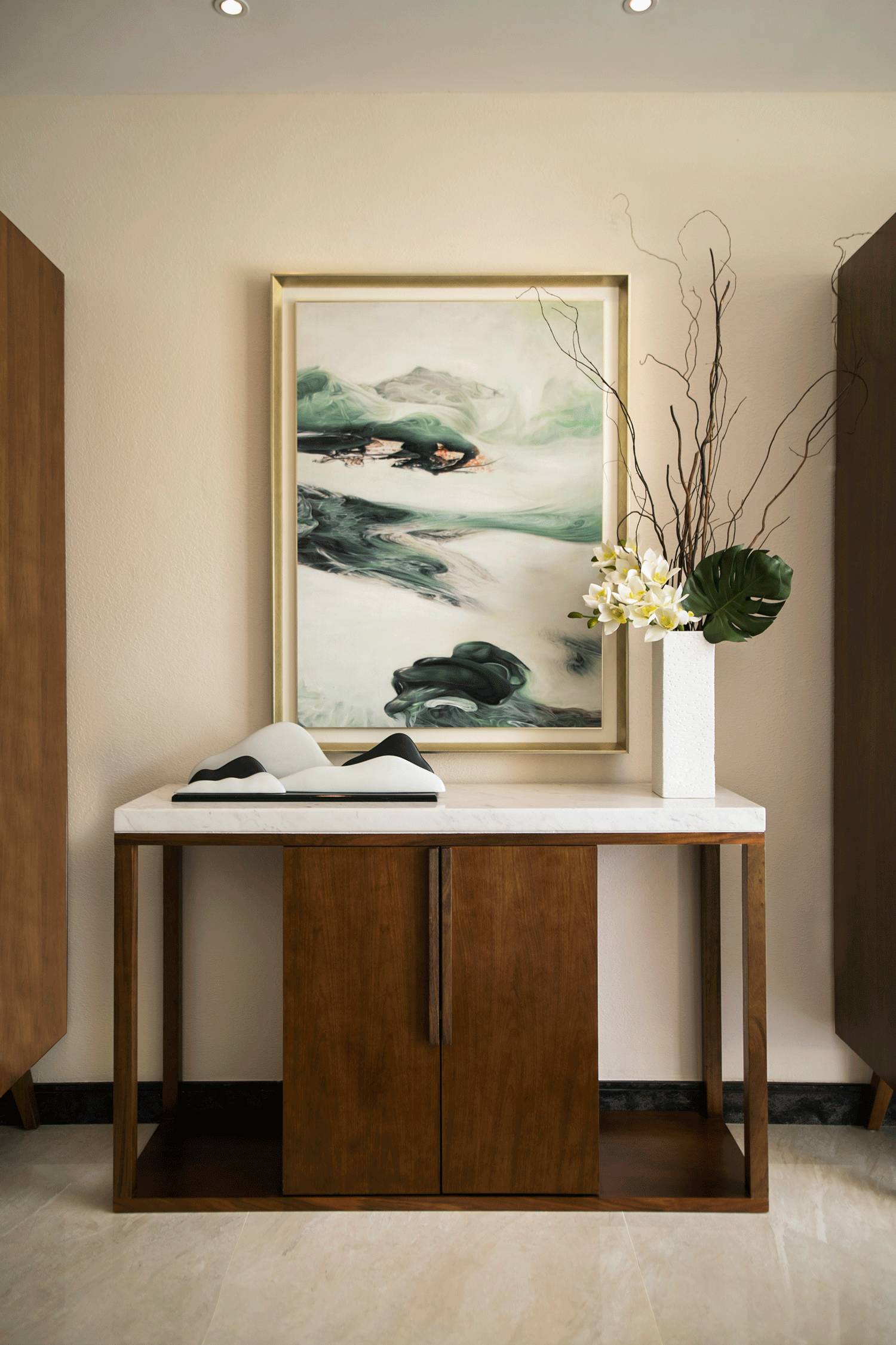 茶·時(shí)光的故事，290㎡典雅新中式裝修設(shè)計(jì)