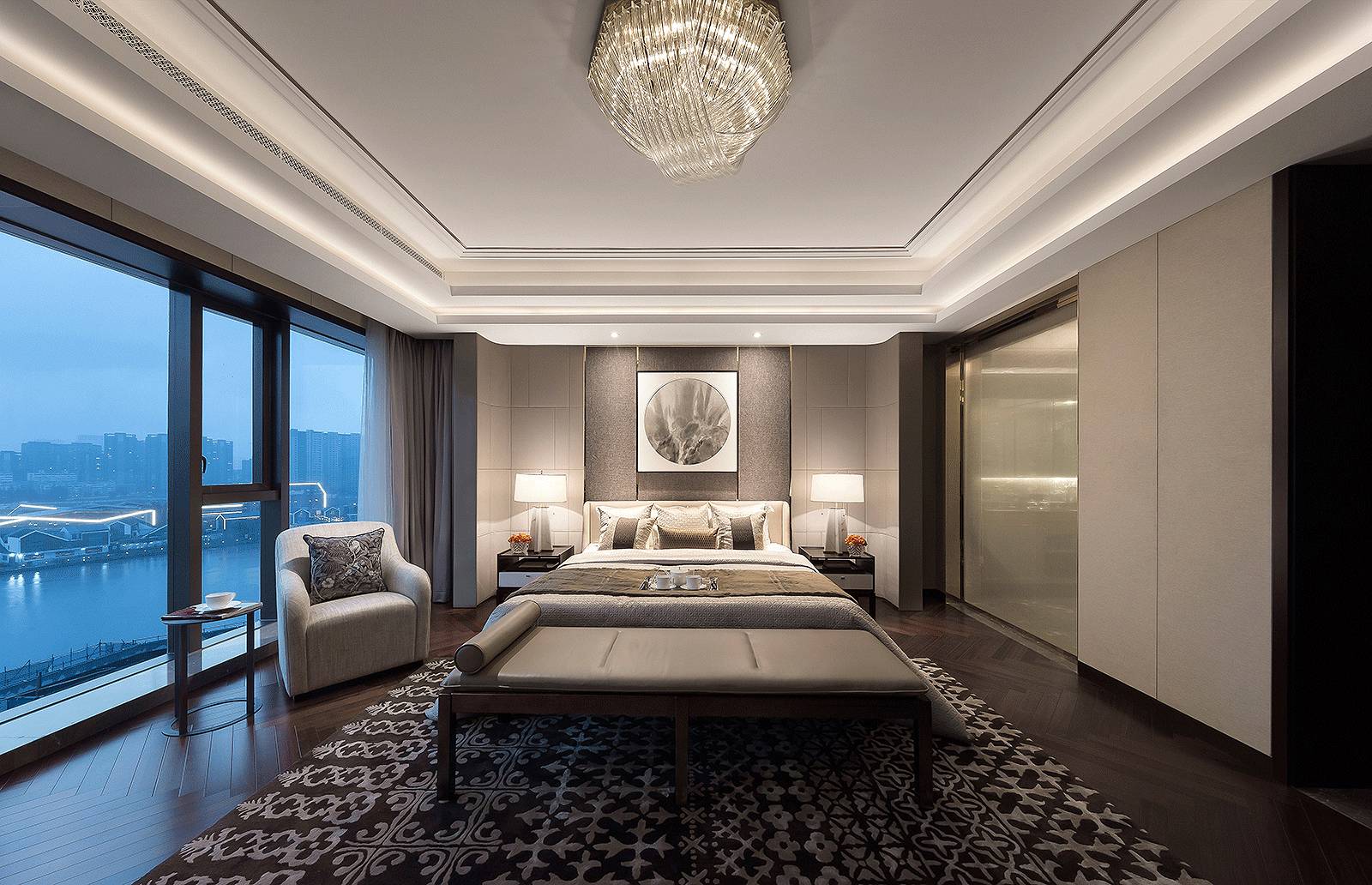 新中式設(shè)計(jì)中，臥室的運(yùn)用與表現(xiàn)