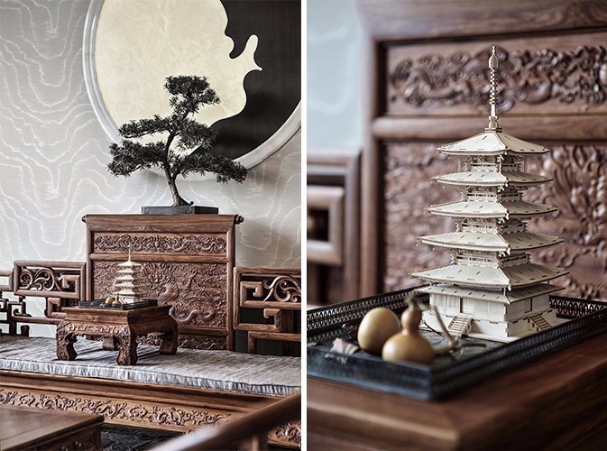 龍光御海天禧別墅樣板房，高端大氣的新中式豪