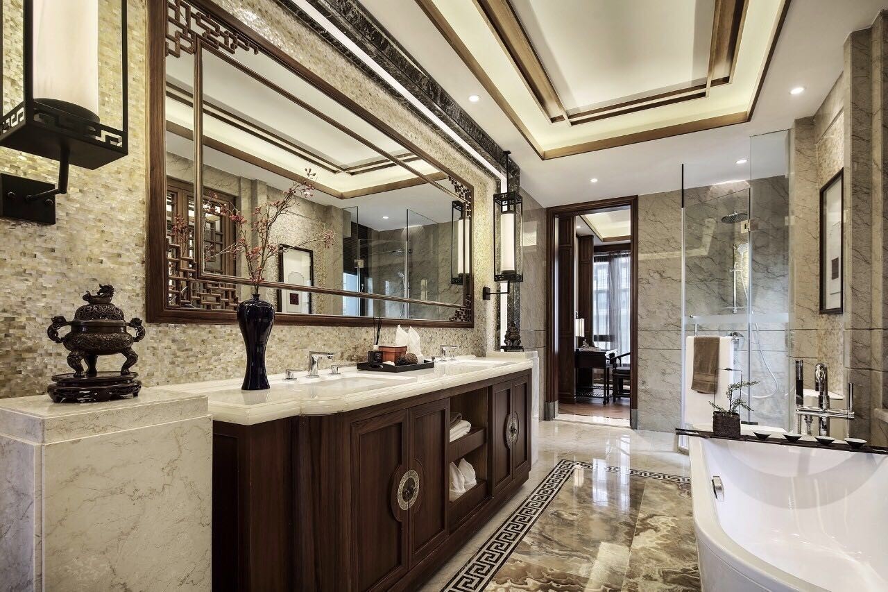 龍光御海天禧別墅樣板房，高端大氣的新中式豪