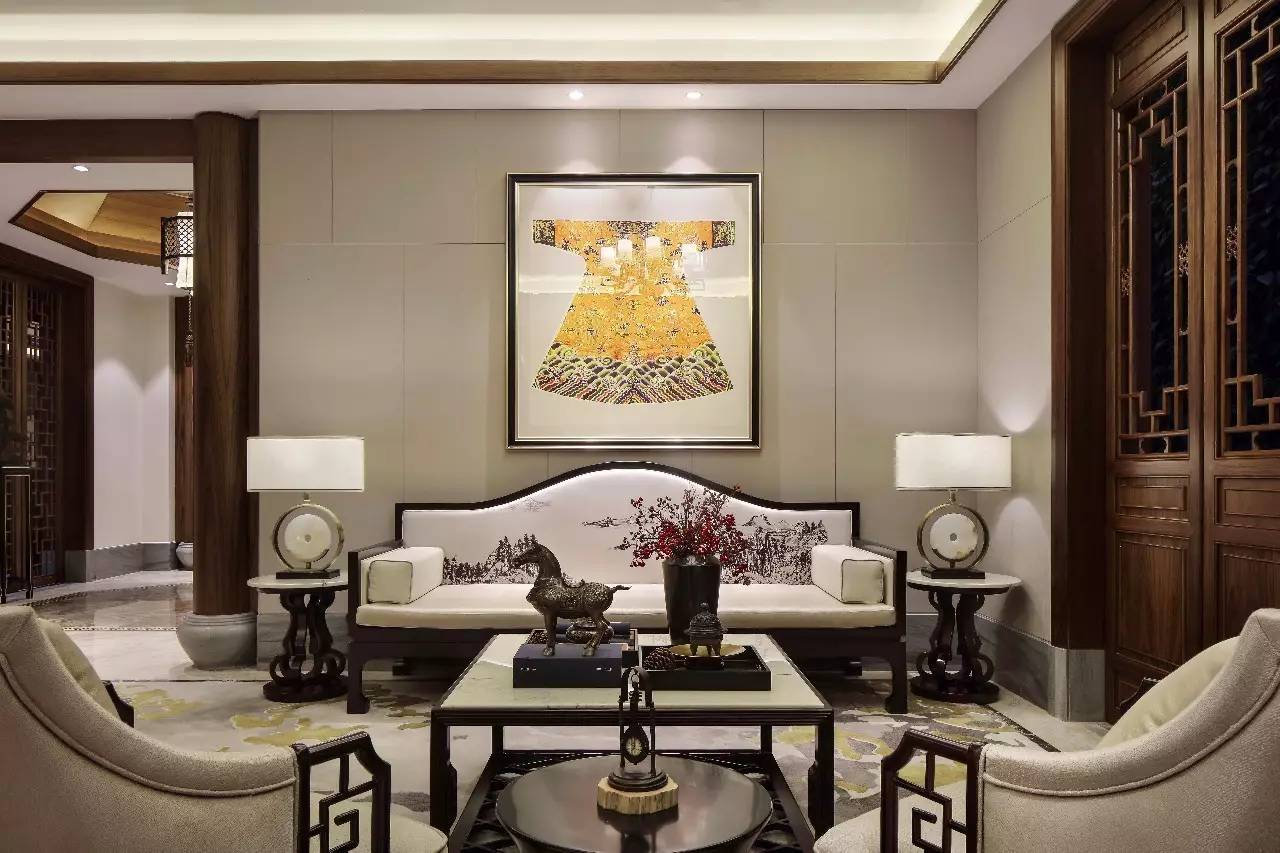 龍光御海天禧別墅樣板房，高端大氣的新中式豪