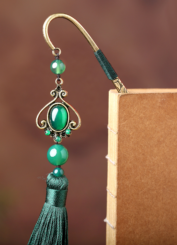 福連文苑古典創(chuàng)意金屬精致流蘇書簽