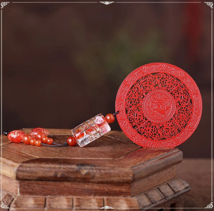 福連文苑古典紅色古風(fēng)金屬小清新書簽