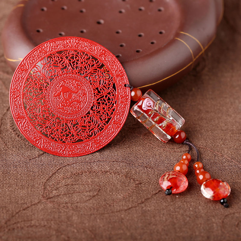 福連文苑古典紅色古風(fēng)金屬小清新書簽