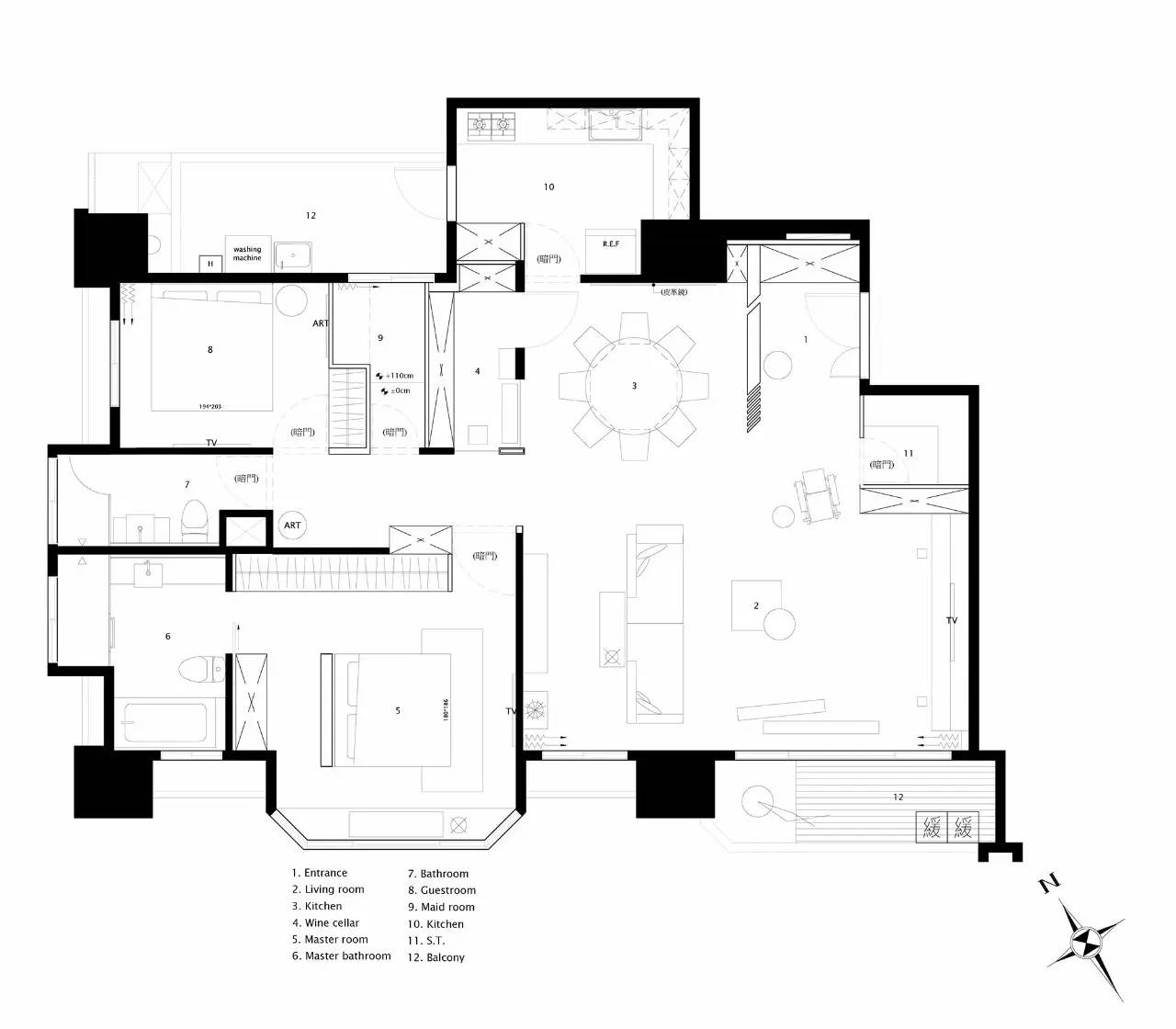 水泥+舊木，締造出具情懷的中式裝修設計