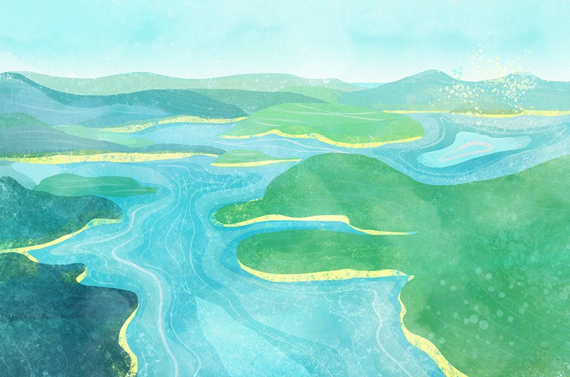 一組風景插畫欣賞