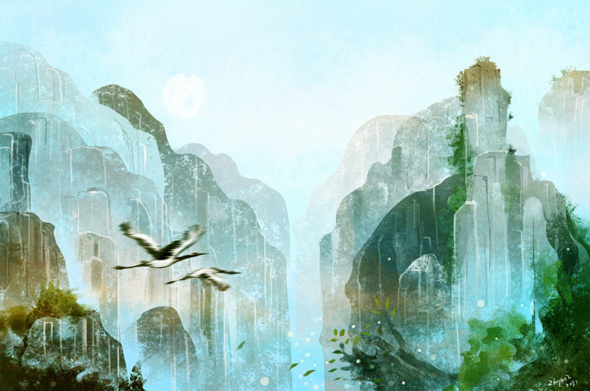 一組風景插畫欣賞