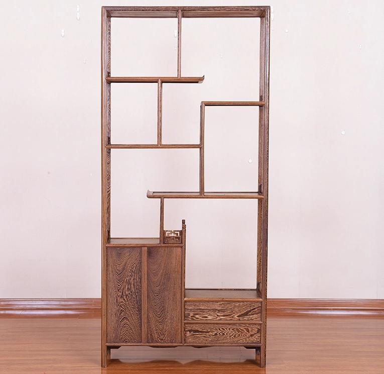 紅木家具雞翅木實木中式博古架