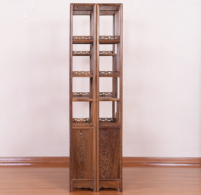 紅木家具雞翅木實(shí)木中式博古架