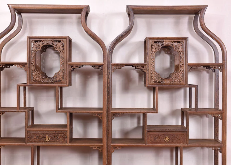 紅木家具博古架，中式實木古董架