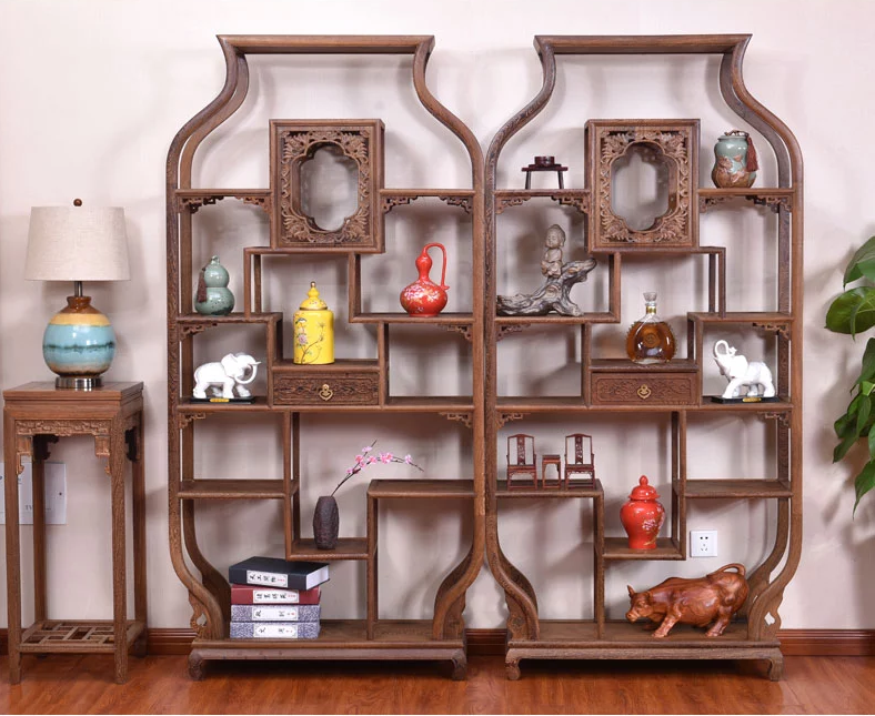 紅木家具博古架，中式實(shí)木古董架