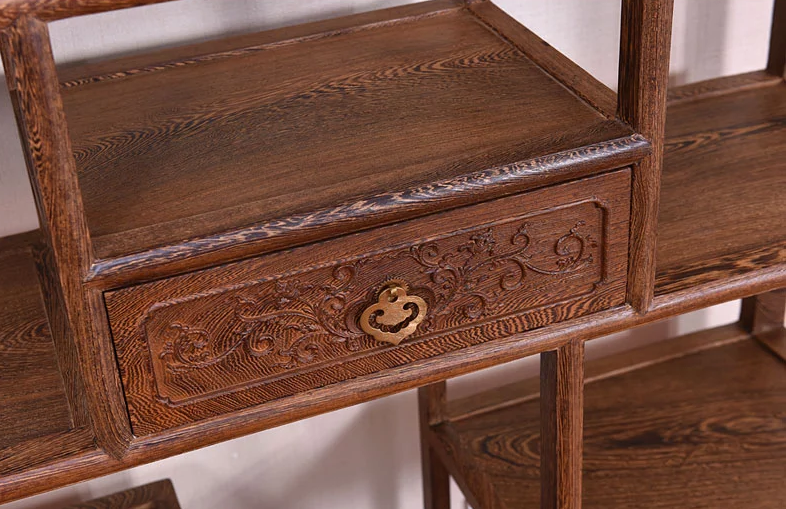 紅木家具博古架，中式實木古董架