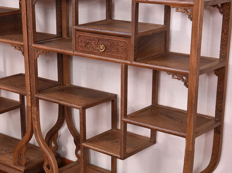 紅木家具博古架，中式實木古董架