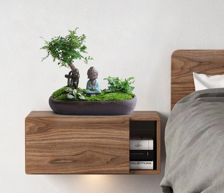 禪意桑榆樹(shù)組合盆栽，菖蒲綠植盆景圖片