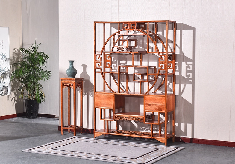 明清古典實木博古架，中式博古架隔斷
