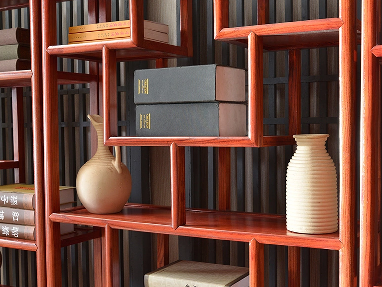 明清古典家具，實木南榆木中式博古架