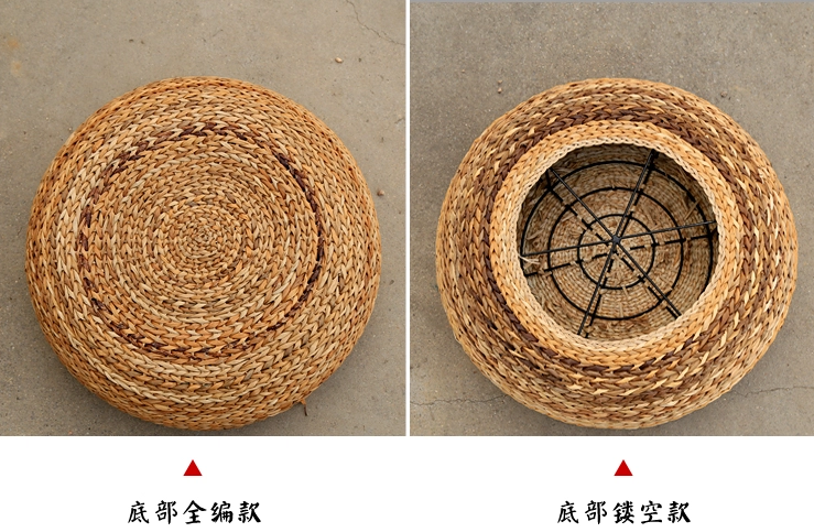 圓形中式草編蒲團(tuán)坐墊 茶道打坐佳品