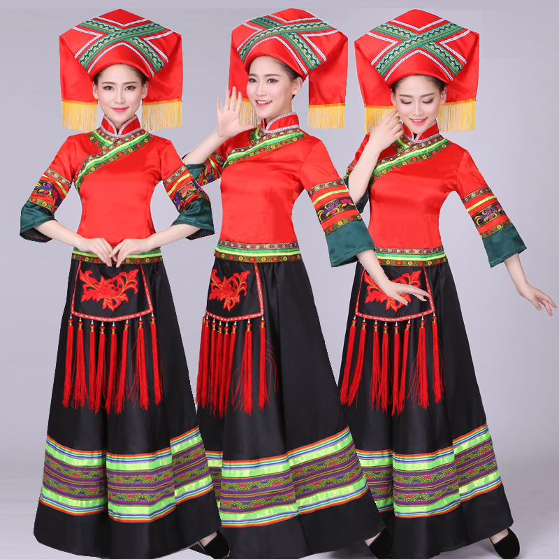 廣西壯族苗族少數民族服裝圖片