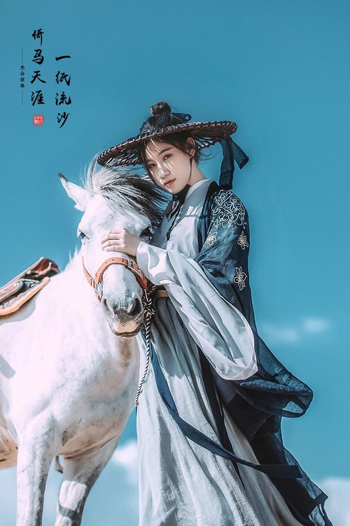 一紙流沙·倚馬天涯，古裝人像攝影