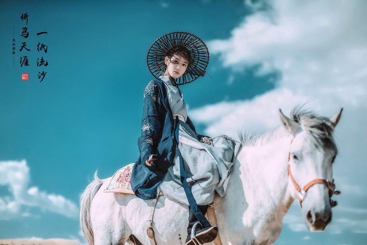 一紙流沙·倚馬天涯，古裝人像攝影