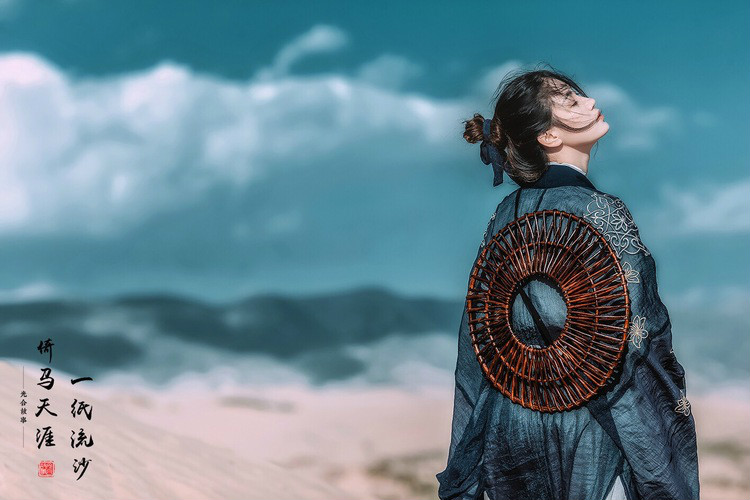 一紙流沙·倚馬天涯，古裝人像攝影